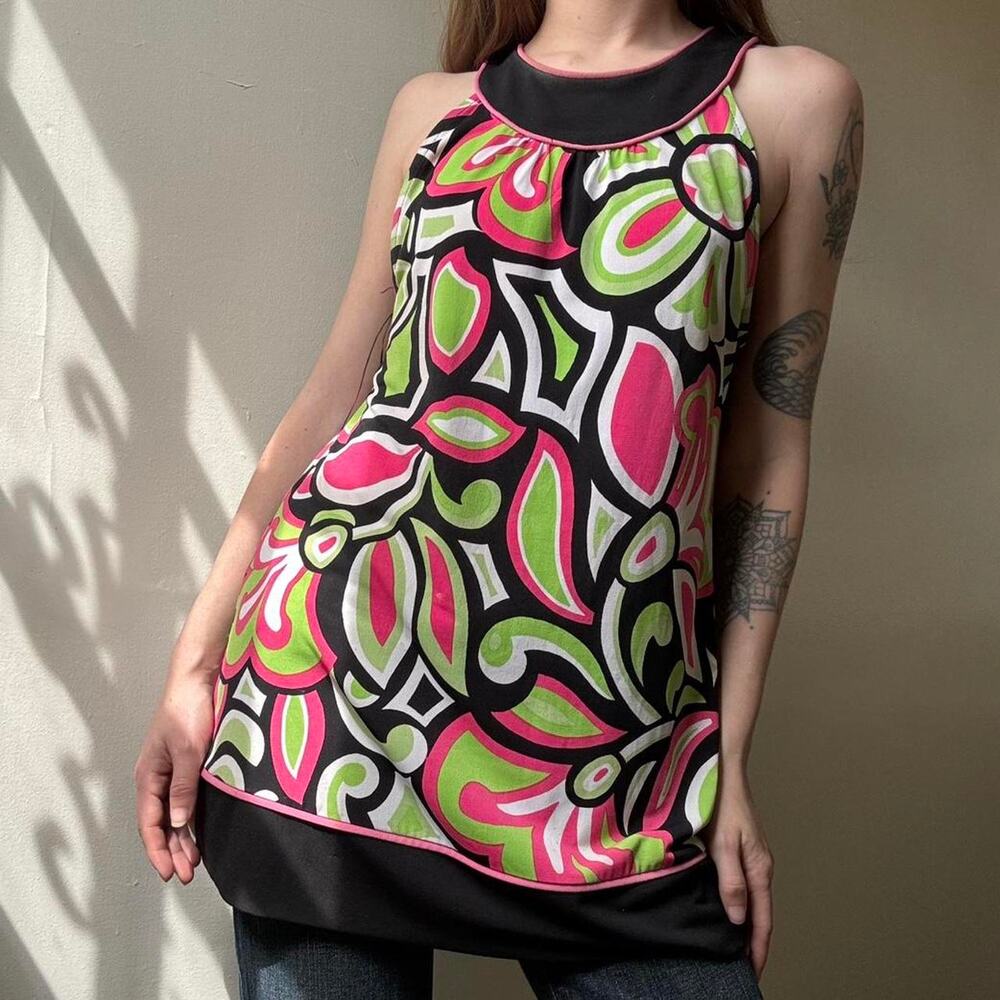 Y2K INC International Concepts Mod Patterned Tunic Small